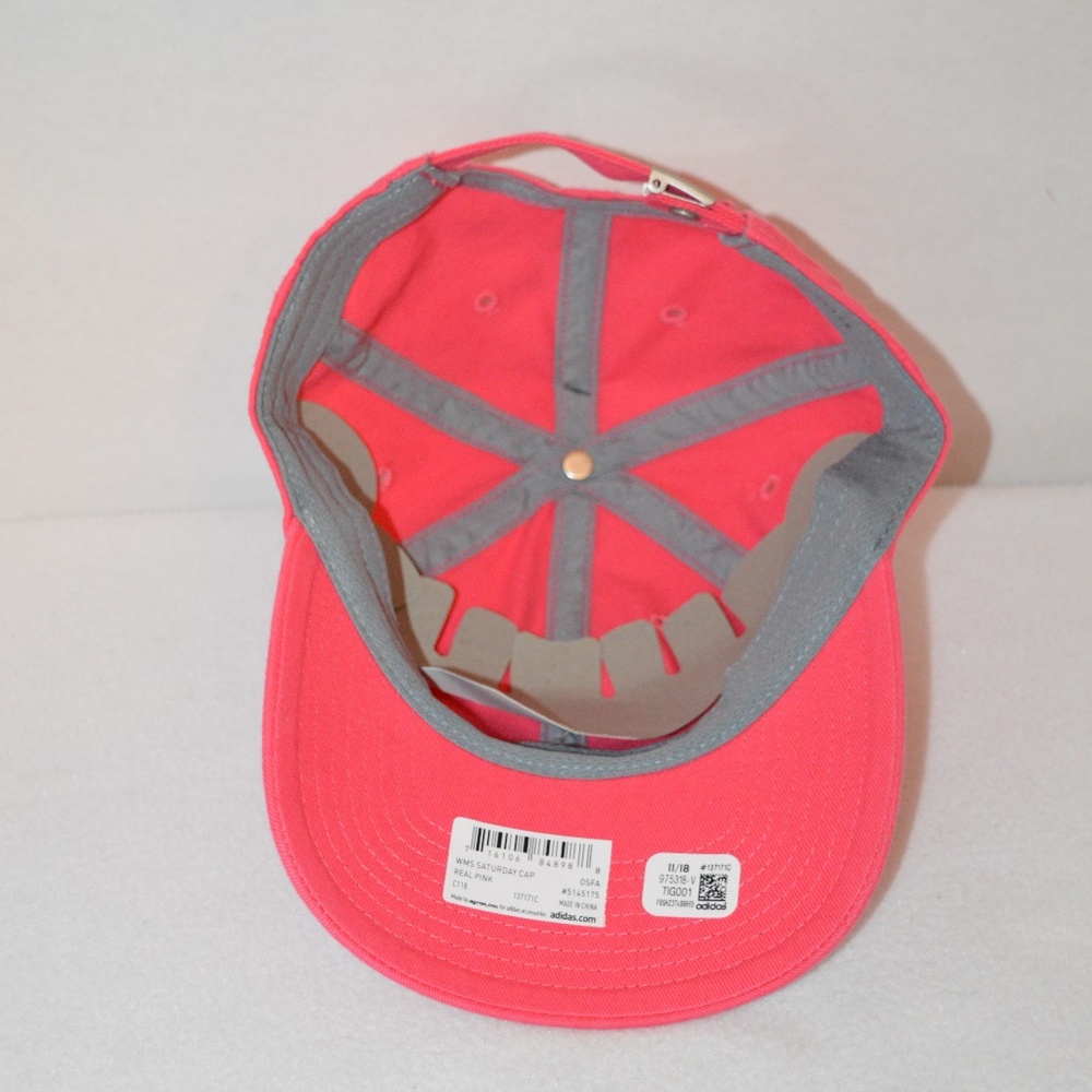 New Adidas Pink Workout Baseball Hat Cap OSFA - Picture 8 of 8
